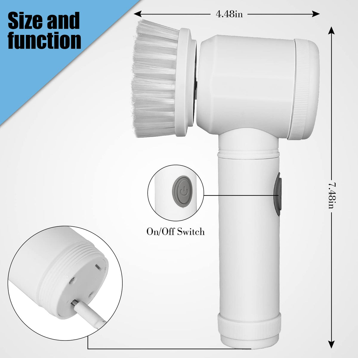 Multi-Functional Electric Cleaning Brush (5 in 1)