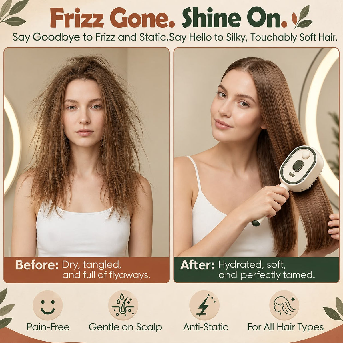 Electric Steam Hair Comb